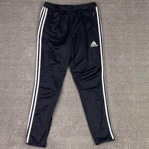 Adidas 2013 Track Soccer Warm Up Pants Men's Medium Black Tapered ClimaCool
